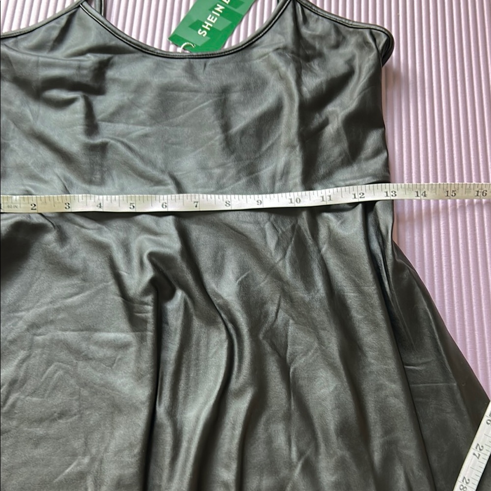 SHEIN Pleather black dress - Picture 6 of 7